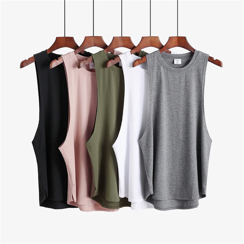 Tank Top Muscle - Fitness-Kleidung, leeres ärmelloses Hemd, Herren-Fitnessstudio, Stringer-Tanktop,