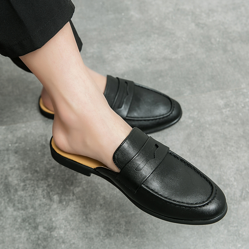 Flip Flop Leather Men - 2023 licht Sommer Maultiere Männer Halbe