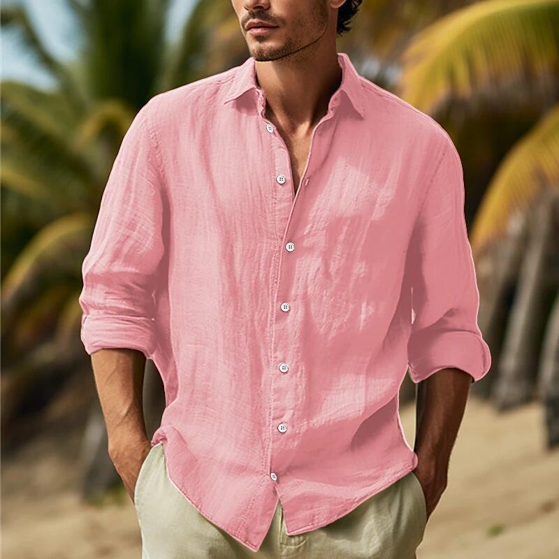 Herrenhemden aus Baumwolle und – Linen Shirt Breathable Bewertung und Preis