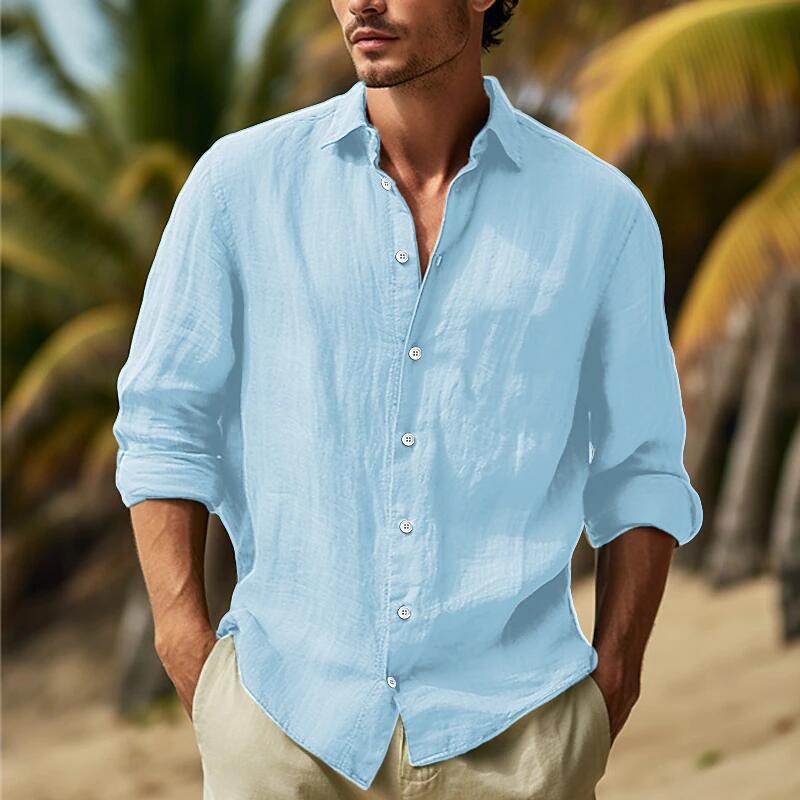 Herrenhemden aus Baumwolle und – Linen Shirt Breathable Bewertung und Preis