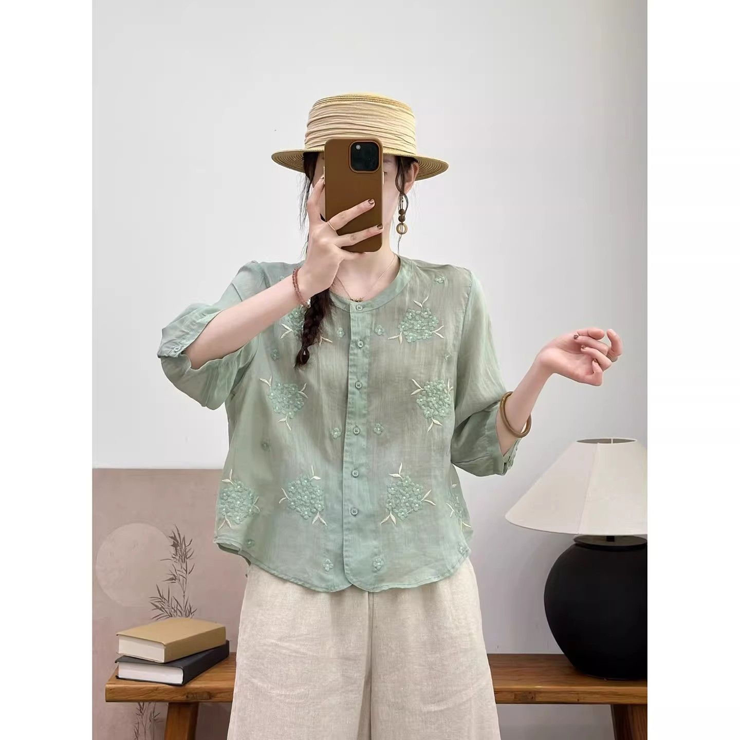Sommerhemd für Damen in Übergr – Linen Shirt Breathable Bewertung und Preis