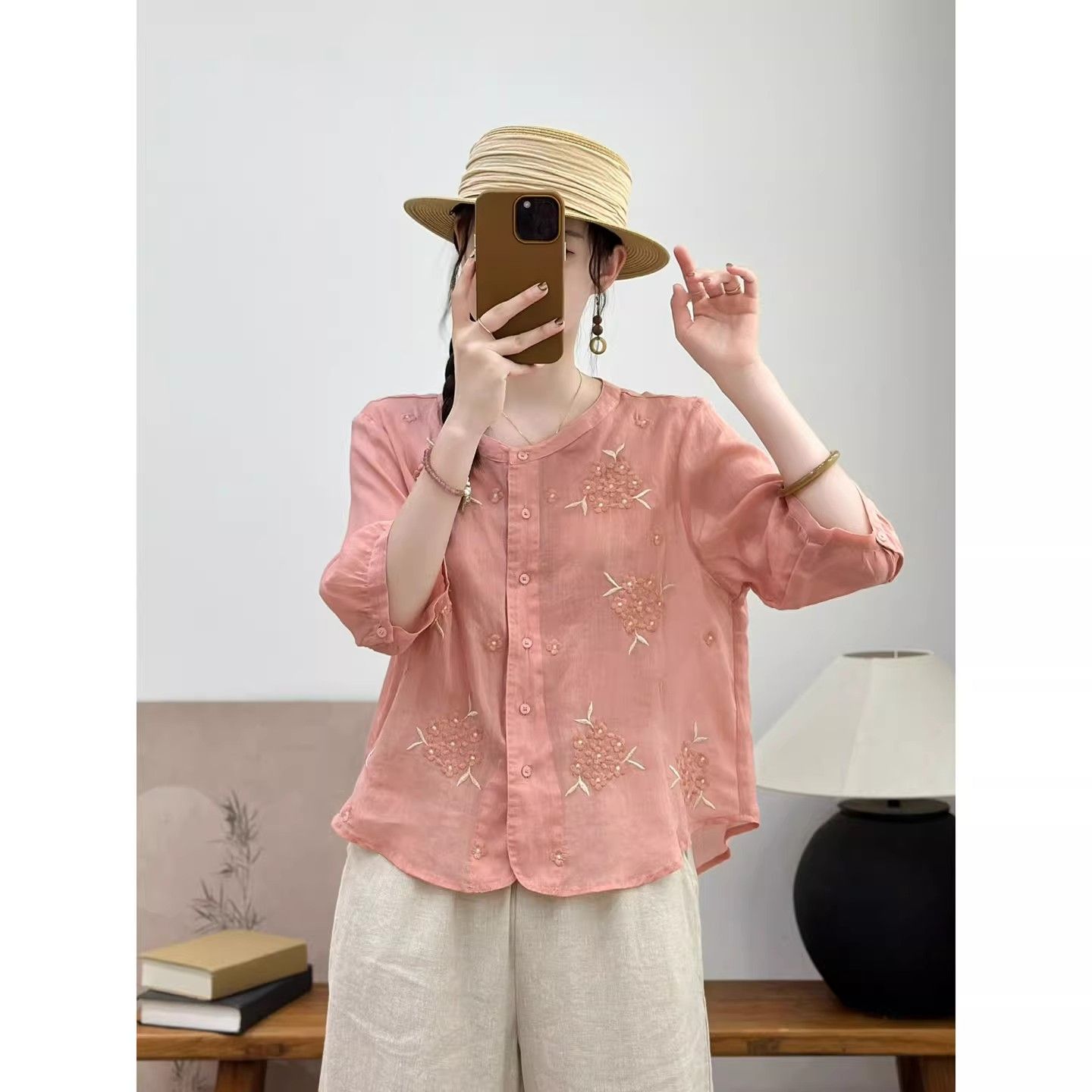 Sommerhemd für Damen in Übergr – Linen Shirt Breathable Bewertung und Preis