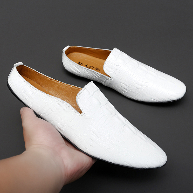 Mode Krokodil Muster Männer Ha – Flip Flop Leather Men Bewertung und Preis