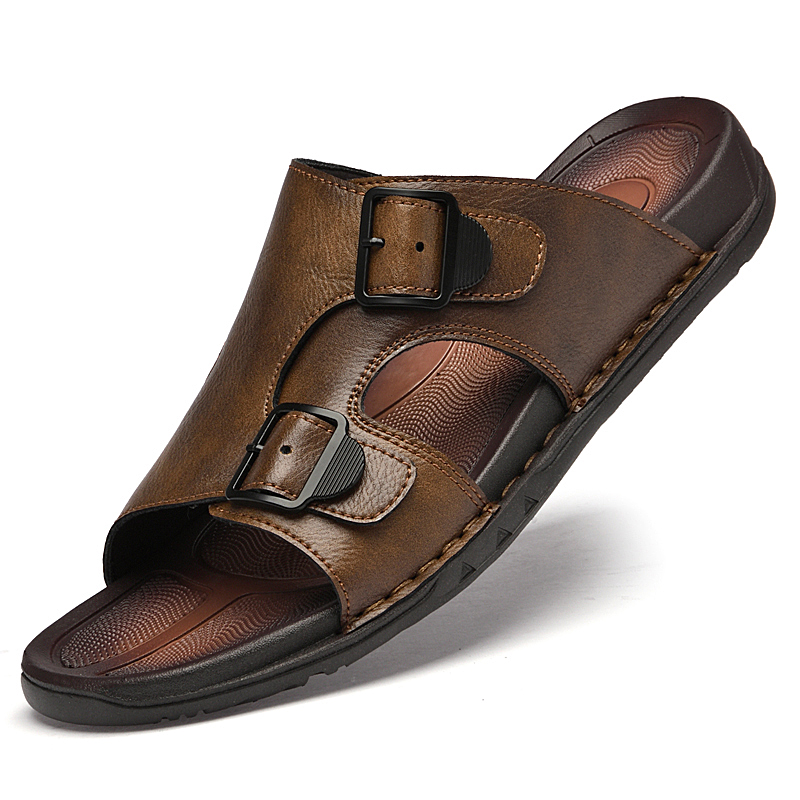 Sommer Herren Leder Hausschuhe – Flip Flop Leather Men Bewertung und Preis