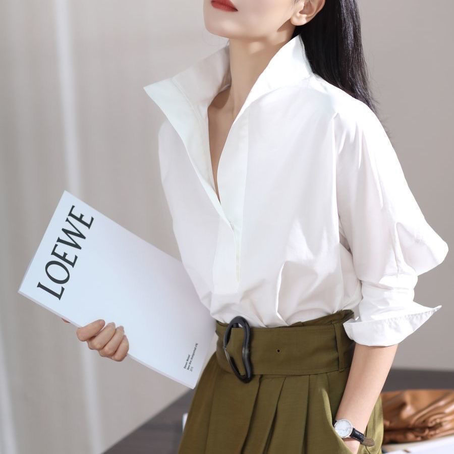 Frühherbst 2023 Damen Locker S – Shirt Camp Collar Bewertung und Preis